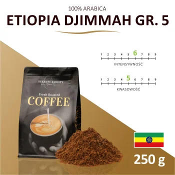 Kawa Etiopia Djimmah Gr.5  Mielona 250g