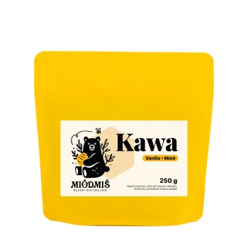 Kawa Miódmiś Smakowa z Naturalnym Aromatem Vanilii i Miodu 250g.
