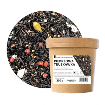 Herbata Czarna Pieprzowa Truskawka Smakowa 200g