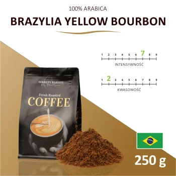 Kawa Brazylia Yellow Bourbon Mielona 250g