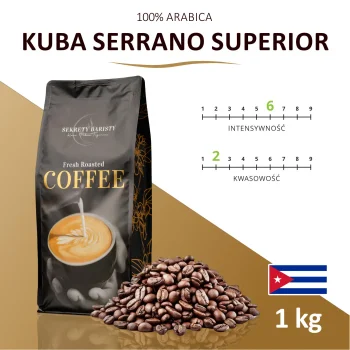 Kawa Kuba Serrano Superior Ziarnista 1kg