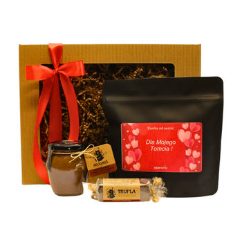 Zestaw Prezentowy Dla Niej Dla Niego Kawa Krem Trufla Miódmiś
