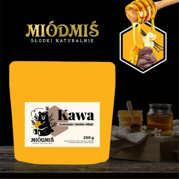 Kawa Miodmiś Smakowa z Naturalnym Aromatem Czekolady, Vanilii i Miodu 250g.