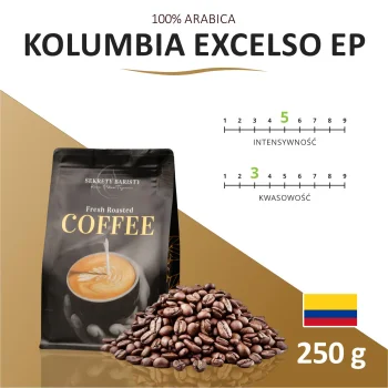 Kawa Kolumbia Excelso EP Ziarnista 250g