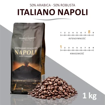 Kawa Espresso Italiano Blend Napoli 50/50 Ziarnista 1kg