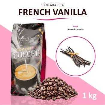 Kawa Smakowa French Vanilia Ziarnista 1kg