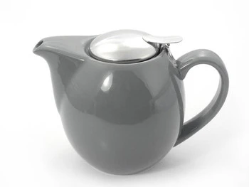 Czajnik SAARA Porcelanowy Szary Błyszczący 0,9 l