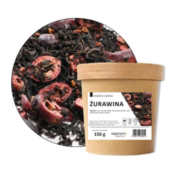 Herbata Czarna Żurawina Smakowa 150g