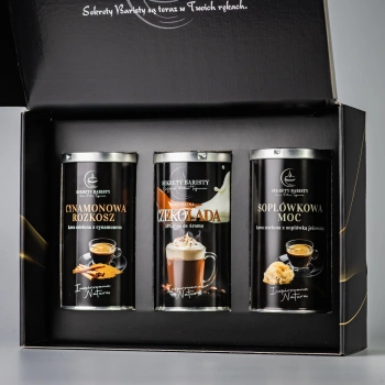 Zestaw prezentowy z kawą i czekoladą Sekrety Baristy – idealny prezent dla kawosza