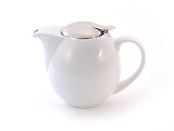 Czajnik SAARA Porcelanowy Biały Błyszczący 0,9 l