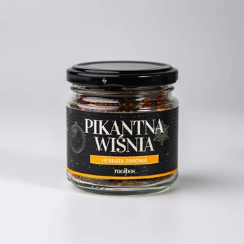 Pikantna Wiśnia zimowa herbatka rooibos z dodatkami 40g
