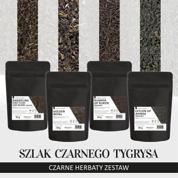 Szlak Czarnego Tygrysa - zestaw herbat czarnych premium 4x50g