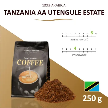 Kawa Tanzania AA Plus Ziarnista 250g