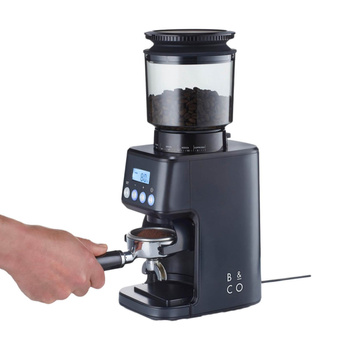 Młynek do kawy Barista & Co Core All Grind Plus – czarny, elektryczny, 50-stopniowa regulacja