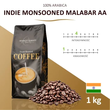 Kawa Indie Monsooned Malabar AA Ziarnista 1kg