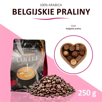 Kawa Smakowa Belgijskie Praliny Ziarnista 250g