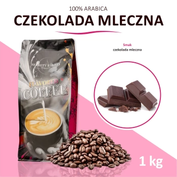 Kawa Smakowa Czekolada Mleczna Ziarnista 1kg