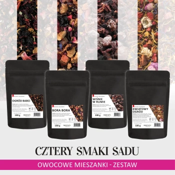 Cztery Smaki Sadu - zestaw herbat owocowych 4x100g
