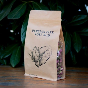 Suszone Kwiaty Botanika - Pączek Róży Perskiej w Kolorze Różowym 130g