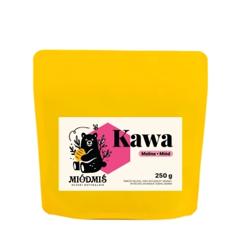 Kawa Miódmiś Smakowa z Naturalnym Aromatem Maliny i Miodu 250g.
