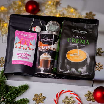 Aromatyczny Upominek Świąteczny z Kawą Herbatą i Czekoladą