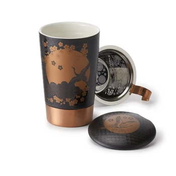 Kubek termiczny Teaeve Komorebi – porcelanowy kubek do herbaty z zaparzaczem 350 ml