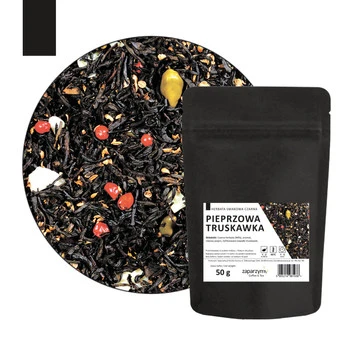 Herbata Czarna Smakowa Pieprzowa Truskawka 50g