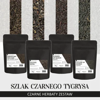 Szlak Czarnego Tygrysa - zestaw herbat czarnych premium 4x50g