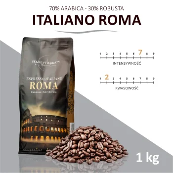 Kawa Espresso Italiano Blend Roma 70/30 Ziarnista 1kg