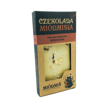 Czekolada Miódmiś Słodzona Miodem - Piernikowa 100g.